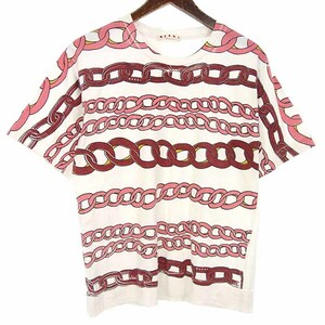 【特別価格】MARNI CHAIN PRINT T-SHIRT チェーン プリント 半袖 Tシャツ