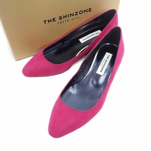 【特別価格】/THE SHINZONE BLOCK HEEL PUMPS スウェード レザ－ ヒール シューズ