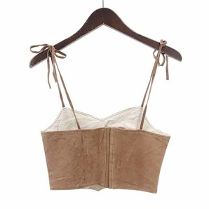 【特別価格】HOLIDAY SUEDE CAMISOLE スウェード レザー ビスチェ キャミソールの画像2