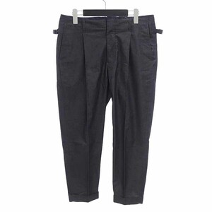 【特別価格】JUN HASHIMOTO CREASE PANTS ポケット ジップ タック スラックス パンツ