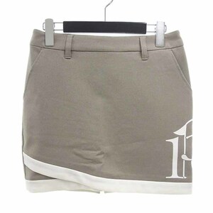 1PIU1UGUALE3 GOLF LOGO SKIRT インナー付き ロゴ スカート