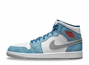 Nike Air Jordan 1 Mid SE "White/Hyper Royal/Red" 26cm DN3706-401