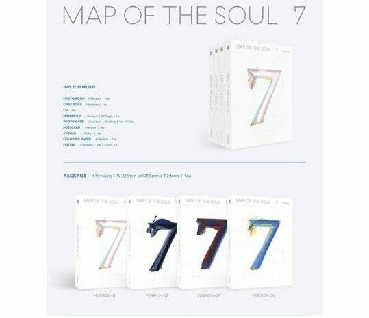 【4種セット】BTS MAP OF THE SOUL 7 4TH FULL ALBUM 防弾少年団 バンタン セブン 