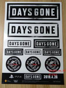 【非売品】Days Gone オリジナルステッカー デイズゴーン