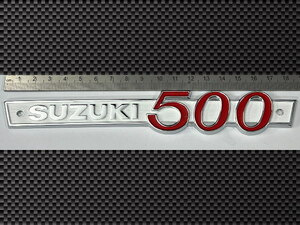 エンブレム T500 MK3 スズキ サイドカバー 白赤