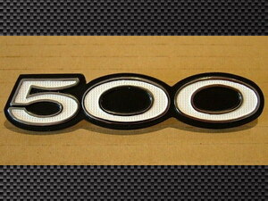 エンブレム マッハ500 H1 カワサキ サイドカバー 白