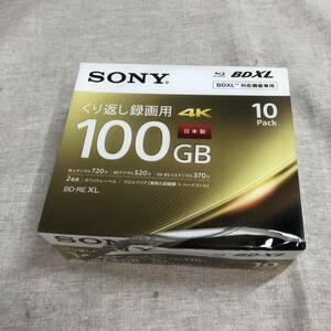 未開封　ソニー ブルーレイディスク BD-RE XL 100GB (1枚あたり地デジ約12時間) 繰り返し録画用 10枚入り 2倍速ダビング対応 10BNE3VEPS2