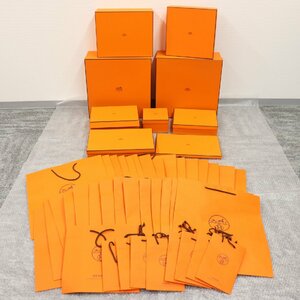 ITZEEJWJXTNY 即決 本物 HERMES エルメス ブランド 箱 BOX ショッパー 紙袋 純正 オレンジ インテリア まとめ 箱9個 紙袋39枚