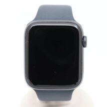 ITKWQDJCYPKJ 即決 本物 Apple Watch SE 44mm GPSモデル MKQ63J/A ミッドナイト アルミニウム カバー バッテリー最大容量100％_画像3