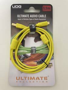 UDG U96001YL Ultimate Audio Cables USB2.0 C-B Straight USBケーブル 1.5m イエロー