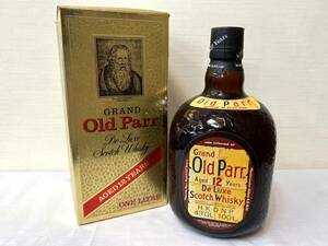 191255-52 未開栓/保管品 古酒 Grand Old Parr グランド オールドパー 12年 デラックス スコッチ ウイスキー 特級 1000ml 43%