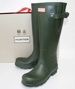 定価19250 新品 本物 HUNTER 靴 オリジナル トールブーツ サイドアジャスタブル MFT9007RMA ハンター JP25 UK6 US7 EU39 No.076 栄