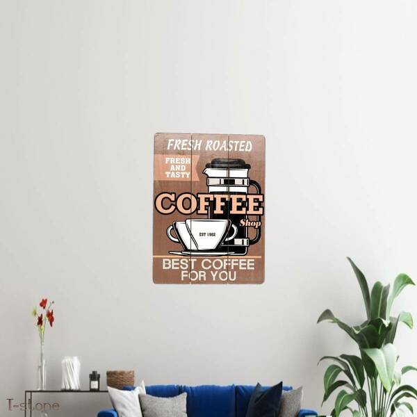 木製看板 サインボード エスプレッソマシーン BEST COFFEE お洒落インテリア カフェ レストラン 店舗 ヴィンテージ レトロ 車庫 雰囲気作り