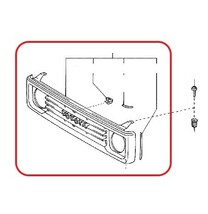 新品未使用 純正 トヨタ ランドクルーザー 70系 前期 HZJ75,PZJ7# グリル ラジエーター ブラック ラジエター 黒 フロント T0017-1_画像2