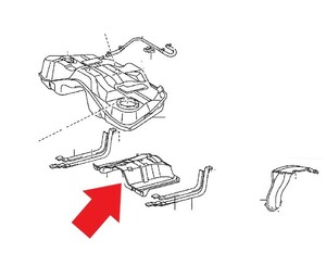 新品未使用 純正 トヨタ マークX 120系 GRX12# 2006/10- 燃料タンク プロテクター ガード ガソリンタンク フューエル カバー T0660-1