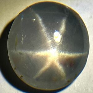 ［天然スターサファイア3.111ct］D ◎ 8.4×7.7mm ルース ソーティング付 裸石 star sapphire 宝石 ジュエリー テDG0