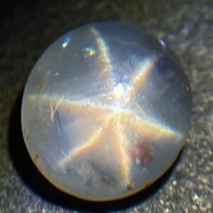 ［天然スターサファイア3.111ct］N 8.4×7.7mm ルース ソーティング付 裸石 star sapphire 宝石 ジュエリー テDG0