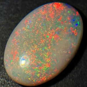 遊色効果!!［天然オパール4.997ct］N ◎ 17.0×11.6mm ソーティング付 ルース 裸石 jewelry opal ジュエリー 宝石 