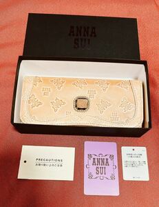 ※一部難あり　ANNA SUI アナスイ　箱付　長財布　ピンク　ウォレット　蝶