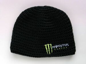 モンスターエナジー（Monster Energy）柄ニットキャップ/帽子・ブラック(cp001da)