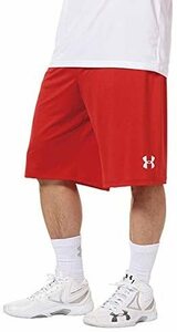【送料無料】【新品】 バスケット ショートパンツ アンダーアーマー 赤 LGサイズ メンズスポーツ ハーフ ボトムス ウェア MBK3741