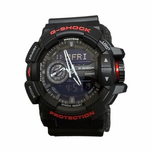 【未使用】 CASIO G-SHOCK カシオ Gショック GA-400HR ロータリースウィッチ ブラック&レッドシリーズ デジアナ メンズ腕時計 L52517RE
