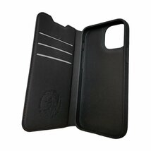 【未使用】 DIESEL ディーゼル スマホケース iPhone13 MINI用 ブラック ブックレットケース 外箱破損あり L52644RL_画像5