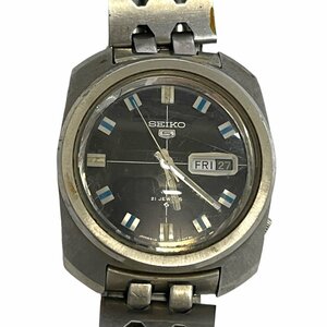 【中古品】SEIKO セイコー 6119-8220 文字盤ブラック 自動巻 デイデイト メンズ腕時計 長針回らない 箱無 本体のみ hiL3338RO