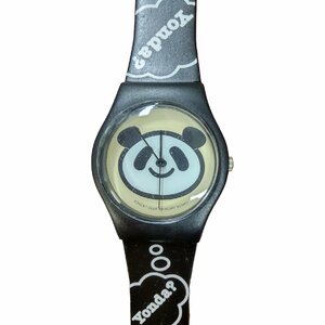 [ secondhand goods ] Yonda? CLUB Panda pattern wristwatch quarts character clock case equipped L52462RE