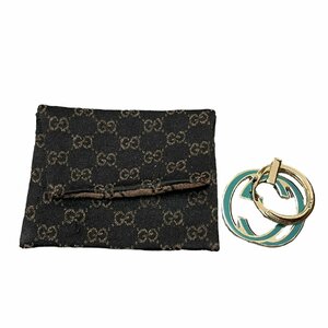 【中古品】GUCCI グッチ GG キーホルダー チャーム 布袋付き L53361RK