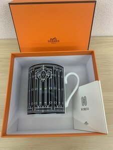 HERMES/エルメス H-DECO アッシュデコ　マグカップ　黒 【未使用品】 kyK5773K