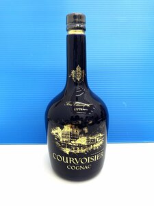 aet1335【送料無料・未開栓】 COURVOISIER EXTRA クルボアジェ エクストラ リモージュ 陶器ボトル 1138g