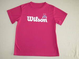 WILSON★ウィルソンベアーの速乾半袖Tシャツ　レディースLL　ピンク　ウィルソン