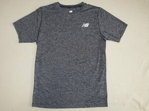 ニューバランス★杢グレーの速乾半袖Tシャツ　メンズM　new　balance