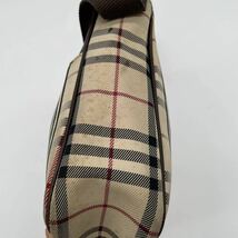 【1円〜】 BURBERRY バーバリー ショルダーバッグ ノバチェック レザー ワンショルダー クロスボディ ノヴァチェックブラウン 茶_画像4