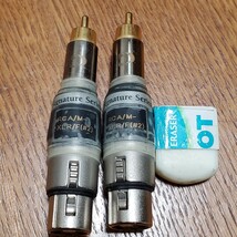 即決　Purist Audio Design RCA/M-XLR/F #2 変換コネクター_画像1