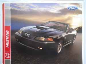  Ford Mustang 2004 year USA version catalog 