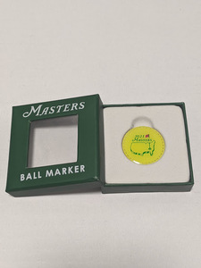 бесплатная доставка! 2021 Masters Ball Marker неиспользованный предмет Hideki Matsuyama Champion Masters Golf