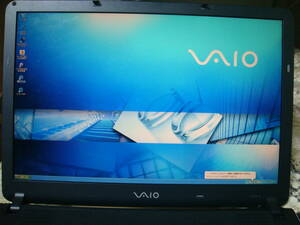 ●ノートパソコンWindowsXP SONY VAIO type F VGN-FS71B 使用時間催少