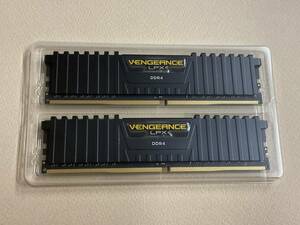 デスクトップパソコン用メモリ CORSAIR VENGEANCE LPX Series DDR4-2666MHz CMK16GX4M2A2666C16 中古