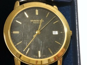 【未使用・電池交換済み】 RAYMOND WELL レイモンドウィル GENEVE メンズ 腕時計 5548 QUARTZ クオーツ 【A276】