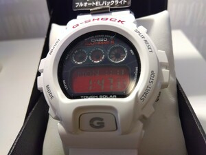 【極美品・稼働品】 G-SHOCK GW-6900F-7JF DIGITAL デジタル 電波ソーラー ホワイト CASIO (カシオ) Gショック ジーショック 【A311】