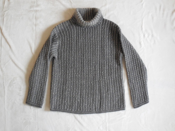 良品　UNITED ARROWS ／ GREEN LABEL RELAXING ／ yamagata ニット　モヘア混　ボリュームタートルネック　セーター　グレー　Mサイズ