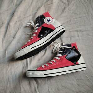 美品 CONVERSE コンバース ALL STAR REPAIR-BLOCK HI 1B133 リペア ブロック スニーカー 27.5 マルチカラー ★11