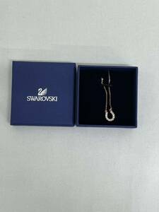 SWAROVSKI スワロフスキー ホースシュー 馬蹄 ラインストーン ネックレス アクセサリー ゴールド系