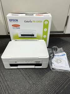 動作確認済み EPSON 複合機 PX-049A エプソン A4 コピー機 プリンター 2019年製 年賀状 ハガキ カラリオ おまけインク付き 中古品