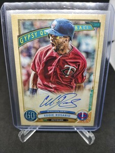 eddie rosario 直筆サインカード　topps auto mlb ブレーブス　ツインズ