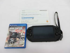 静★PS Vita/本体/ゴッドイーター2/PCH-2000/ソフト付 ※本体、ソフトのみ M-3458★