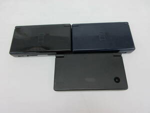 静★任天堂/小型ゲーム機/３台/DS Lite/DSI/ジャンク品 ※タッチペン、コネクタカバー欠品　M-3472★