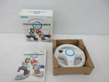 自◆1円スタート/Wii ソフト/マリオカート ハンドル付き/現状品◆ZK-3537_画像1